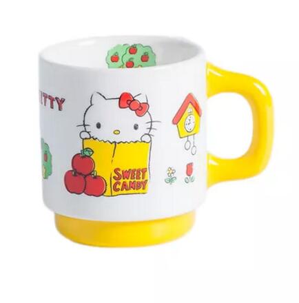 HELLOKITTY手绘小清新长怡杯H5031A-G366黄